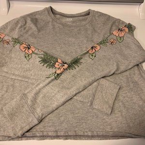 Hollister Grey Crop T-shirt